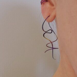 Niobium multicolor ear spiral
